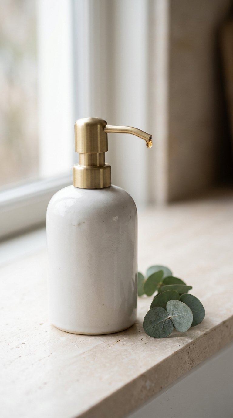 Ceramic Refillable Soap Dispenser