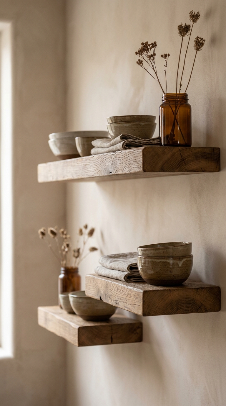 Wooden Floating Shelves